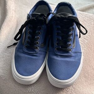 VANS Ward C&L Stripes Size 10 Navy Skateboard Sneaker